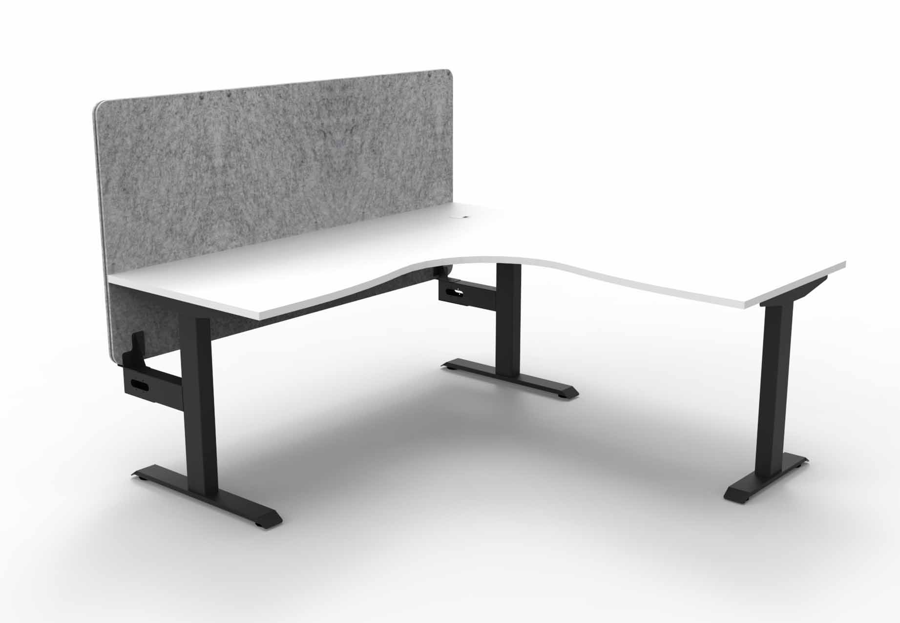 Boost Static Corner Workstation - with Eco Screen